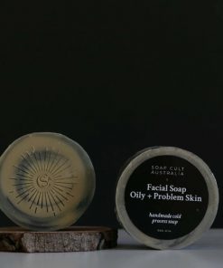 circular facial soap bar